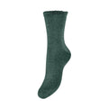 PIECES GLIMMERSTRØMPE - SEBBY 17078534 - TREKKING GREEN/TONED LUREX