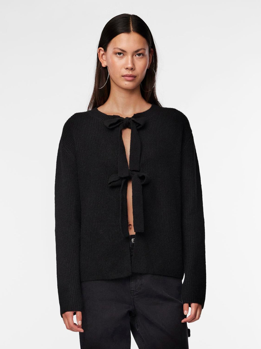 PIECES - CARDIGAN - SILLY 17150235 - SORT