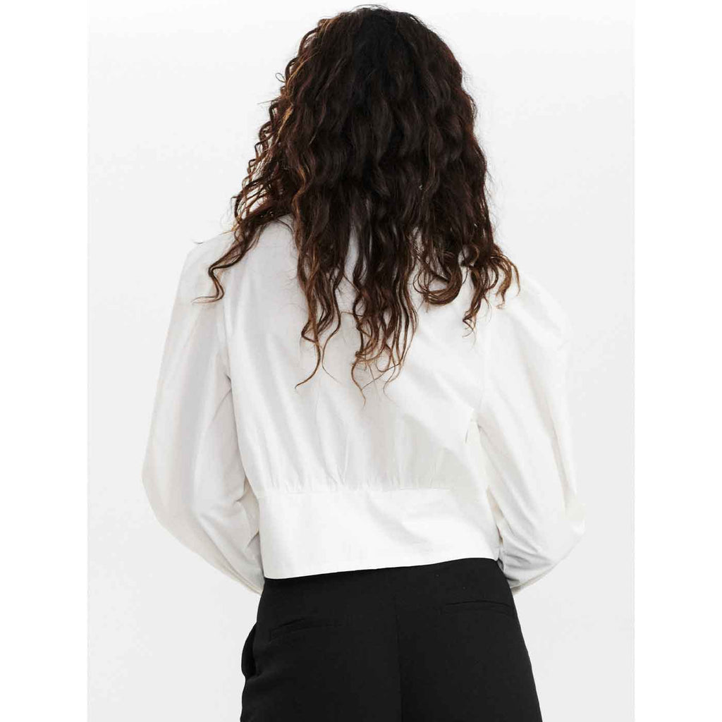 NÜMPH - SKJORTE - AUGUSTA  702543 - BRIGHT WHITE