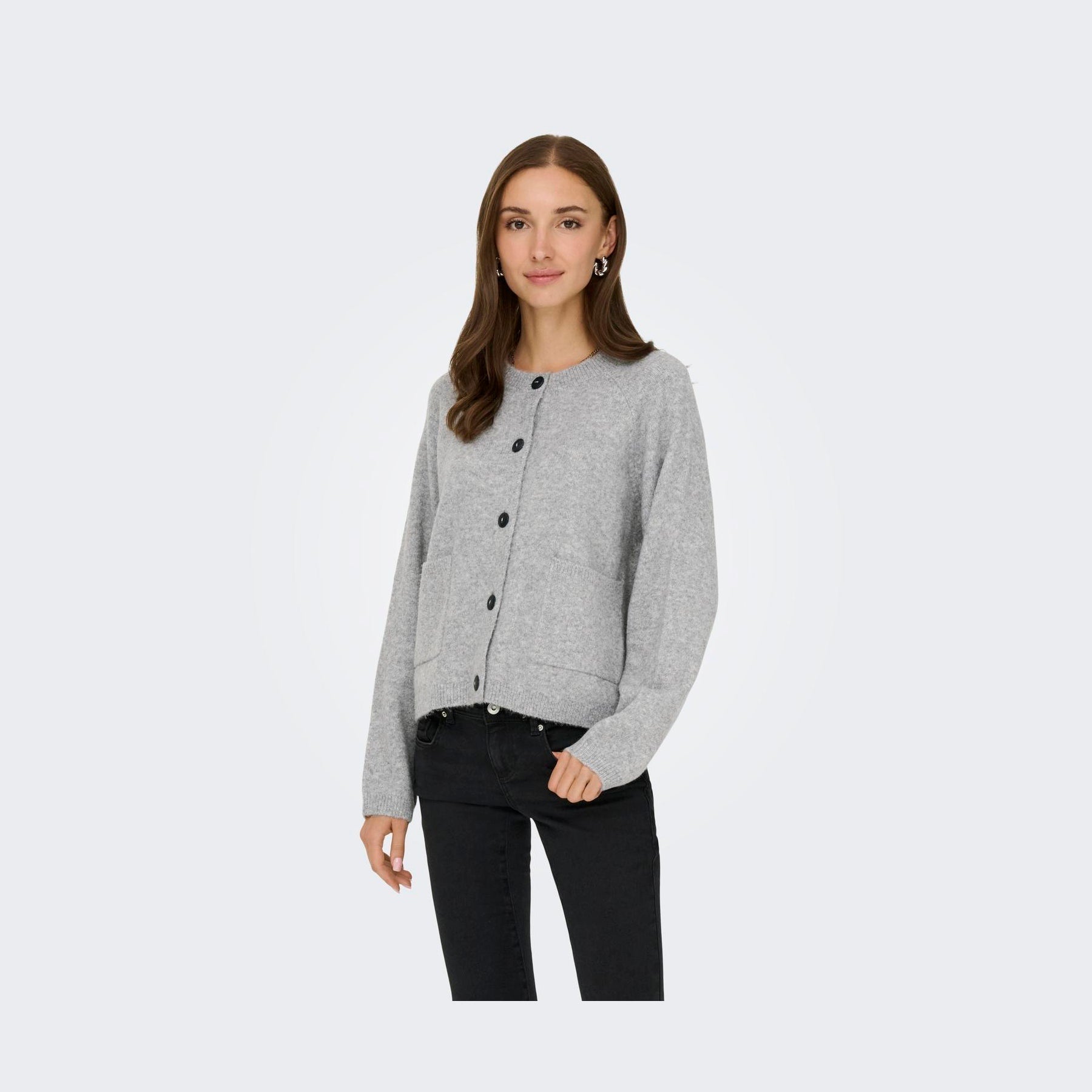 ONLY - CARDIGAN - PIEMONTE 15344118 - LIGHT GREY MELANGE