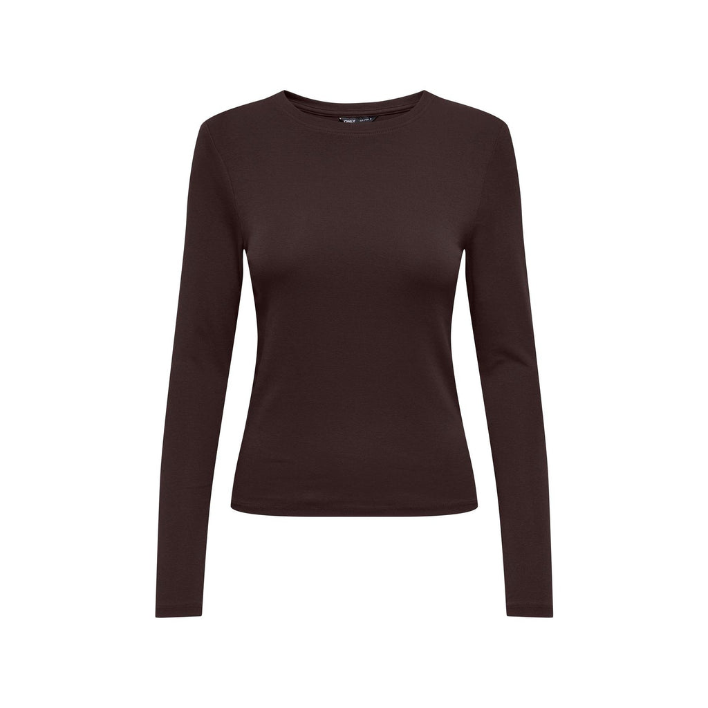 ONLY - T-SHIRT - RILEY 15323159 - BLACK COFFEE