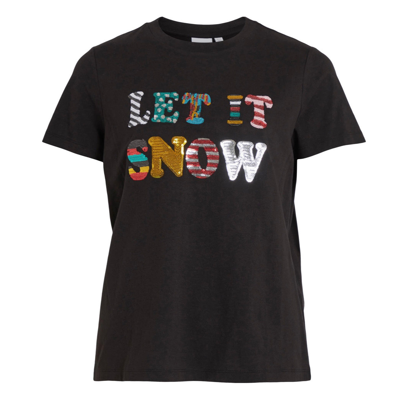 VILA - T-SHIRT - 14081851 - SORT