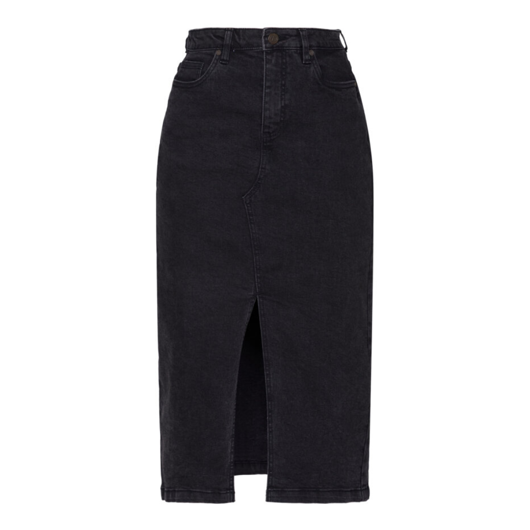 SISTERS POINT - DENIM NEDERDEL - OLIA 16206 - D. GRAY