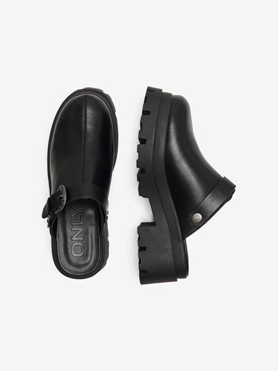 ONLY - SKO - DOJA-6 PU CLOG -  15320042 - SORT