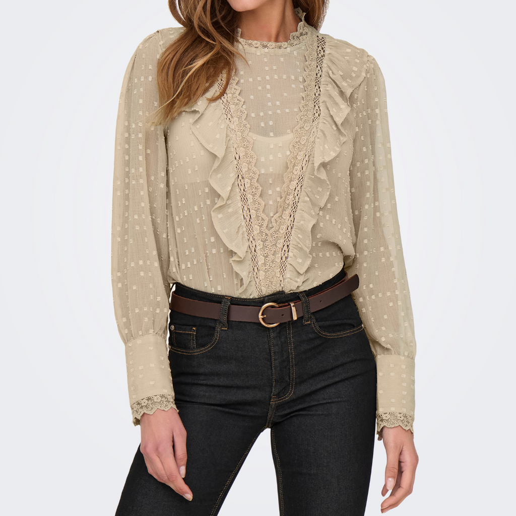ONLY - BLUSE - SILA 15305483 - HUMUS
