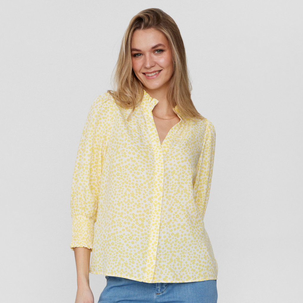 NÜMPH - SKJORTE - AVAS 704040 - LIMELIGHT