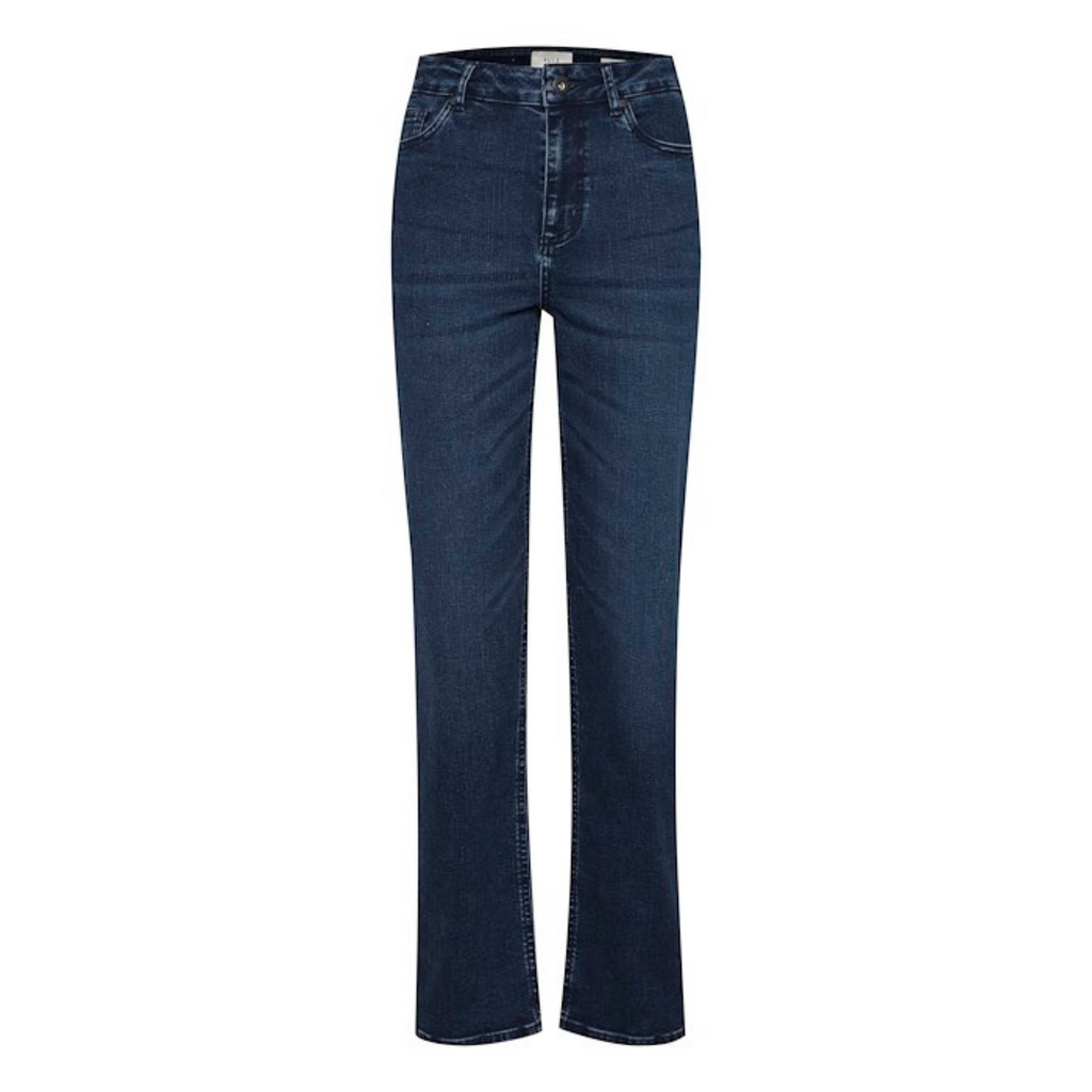 PULZ - JEANS - LIVA STRAIGHT 50206964 - MEDIUM BLUE DENIM