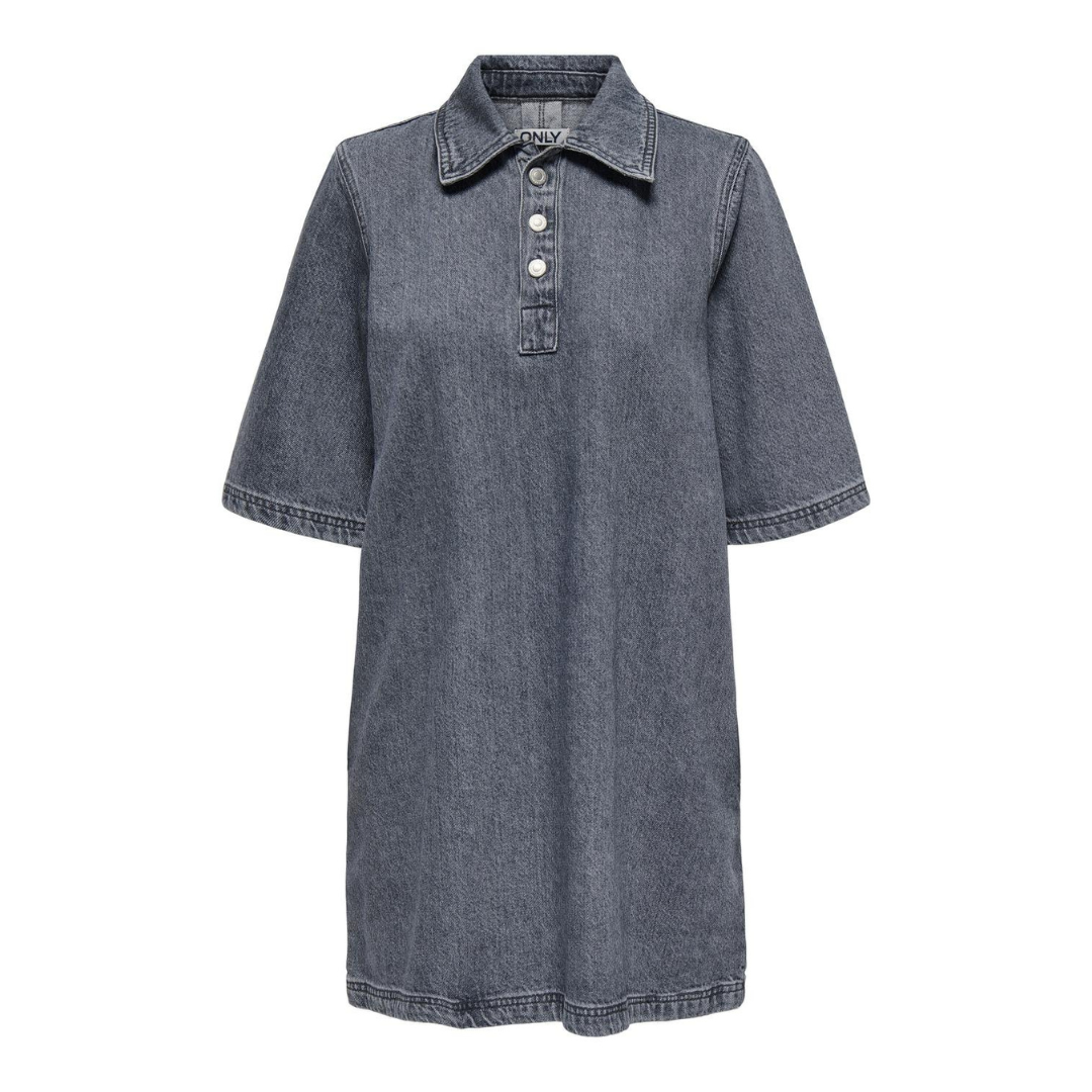 ONLY - DENIMKJOLE - GRY 15335635 - GREY DENIM