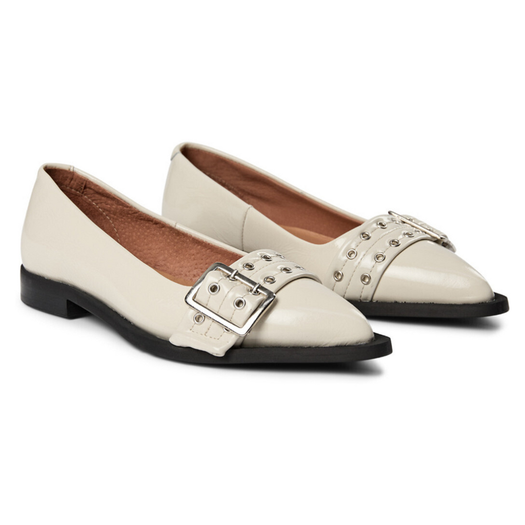 PAVEMENT - BALLERINA - SASO LOW 23185 - BEIGE PATENT