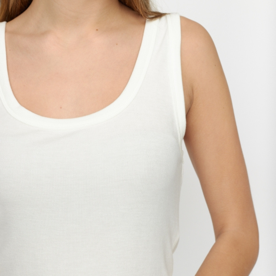 SOFT REBELS - TOP - FENJA SR324-302 - SNOW WHITE