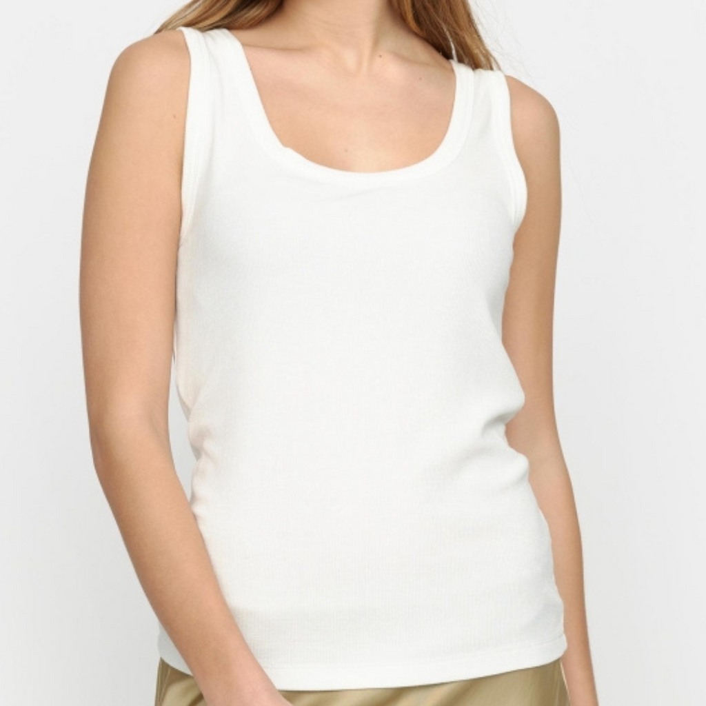 SOFT REBELS - TOP - FENJA SR324-302 - SNOW WHITE