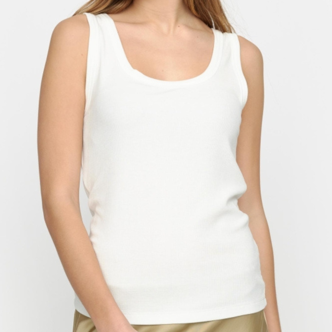 SOFT REBELS - TOP - FENJA SR324-302 - SNOW WHITE