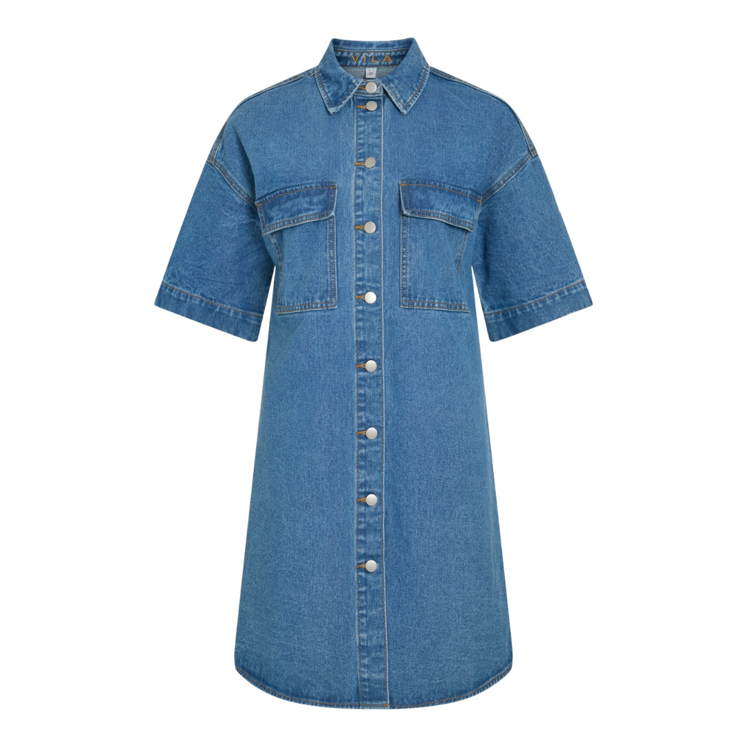 VILA - KJOLE - MAYA 14105190 - MEDIUM BLUE  DENIM