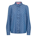 NÜMPH - SKJORTE - IMANI 704511 - MEDIUM BLUE DENIM