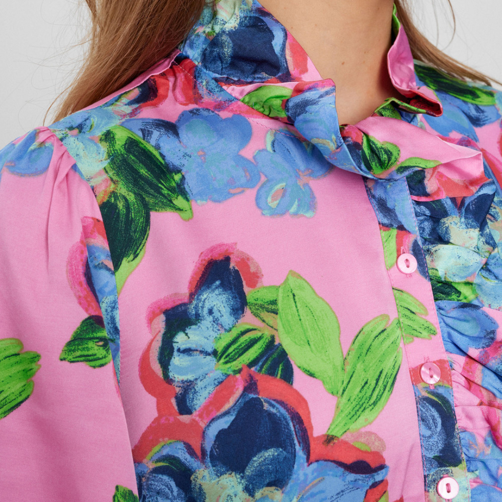 NÜMPH - BLUSE - GABBY 704417 - FUCHSIA PINK