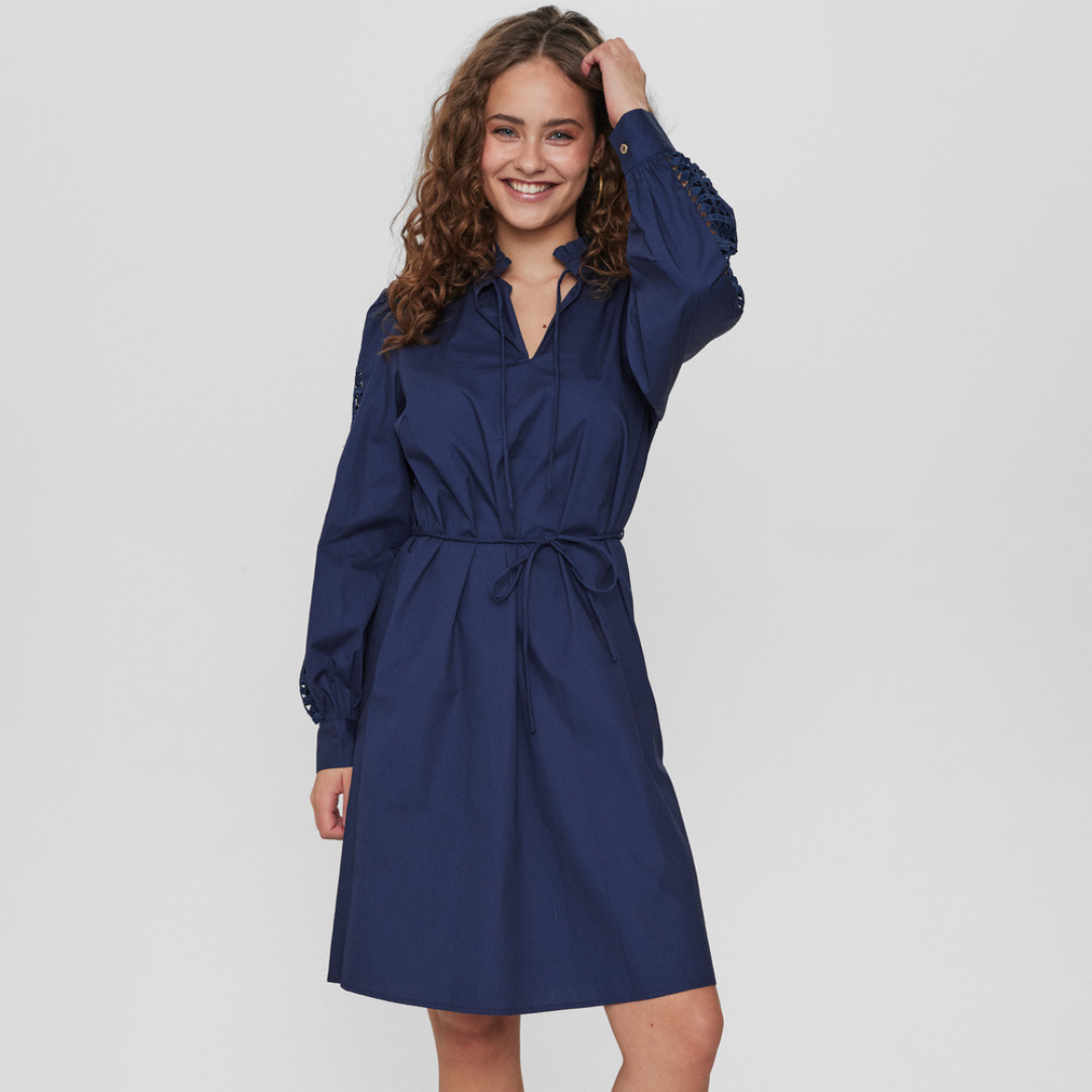 NÜMPH - KJOLE - EVIE 704508 - DRESS BLUES