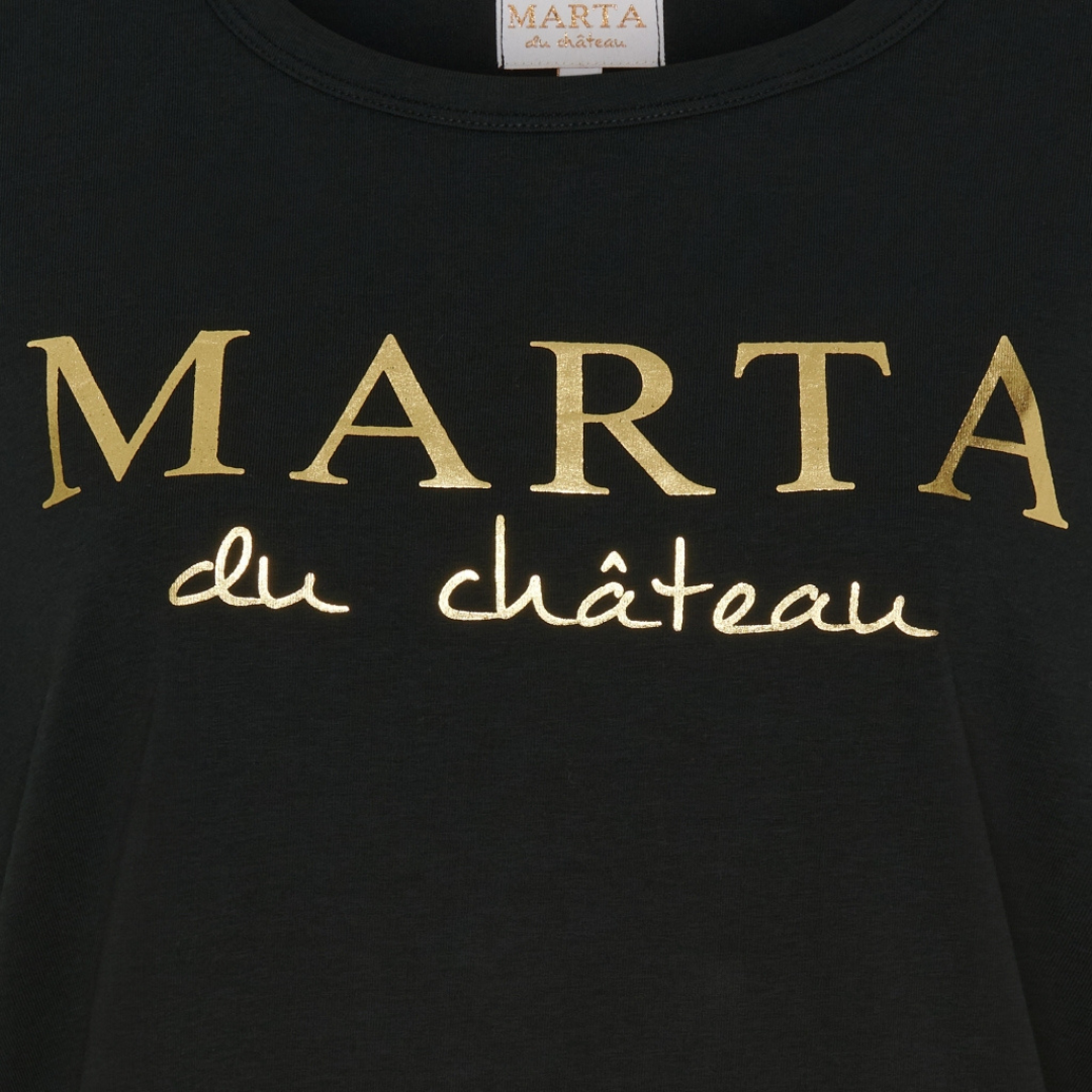 MARTA DU CHATEAU - T-SHIRT - JEANETTE MT-002 - SORT