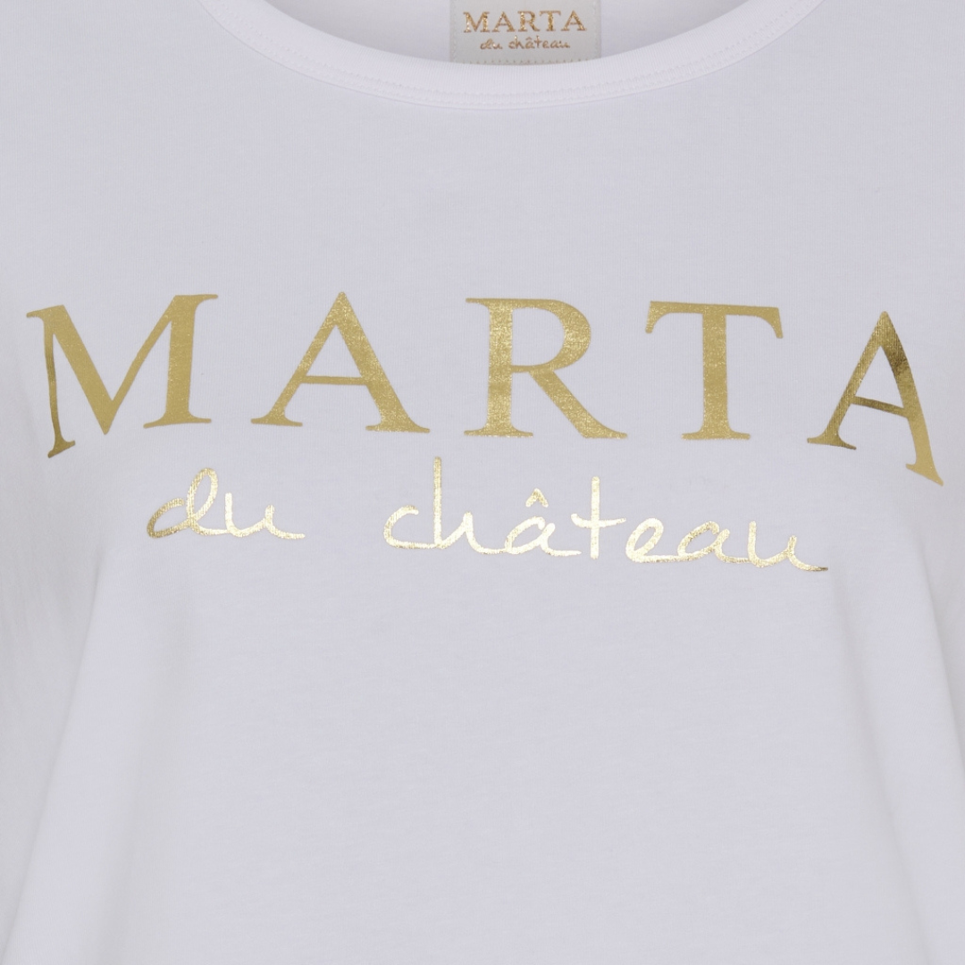 MARTA DU CHATEAU - T-SHIRT - JEANETTE MT-002 - HVID
