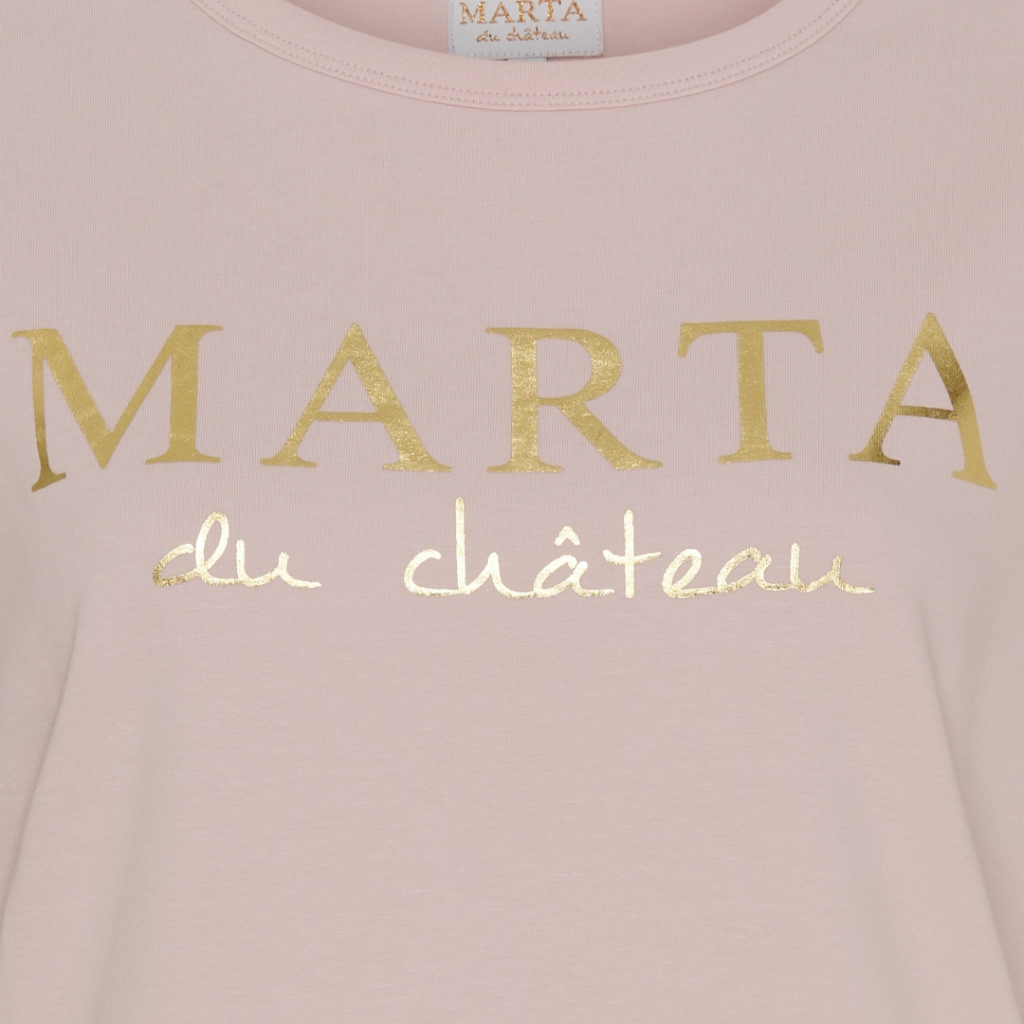 MARTA DU CHATEAU - T-SHIRT - JEANETTE MT-002 - OLD ROSE
