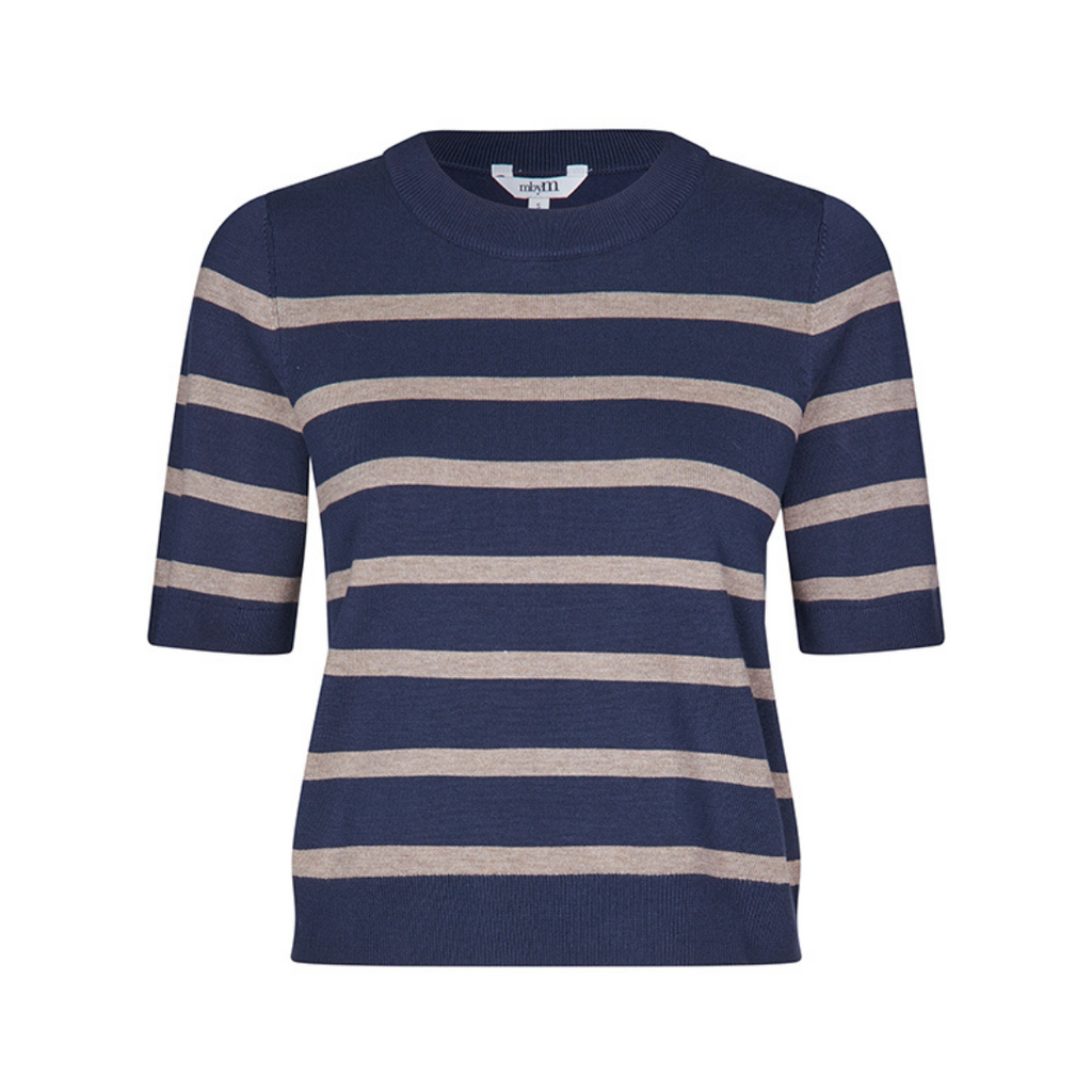 MBYM - BLUSE - CARLA 55819407 - BLUE ISLAND FOSSIL STRIPE