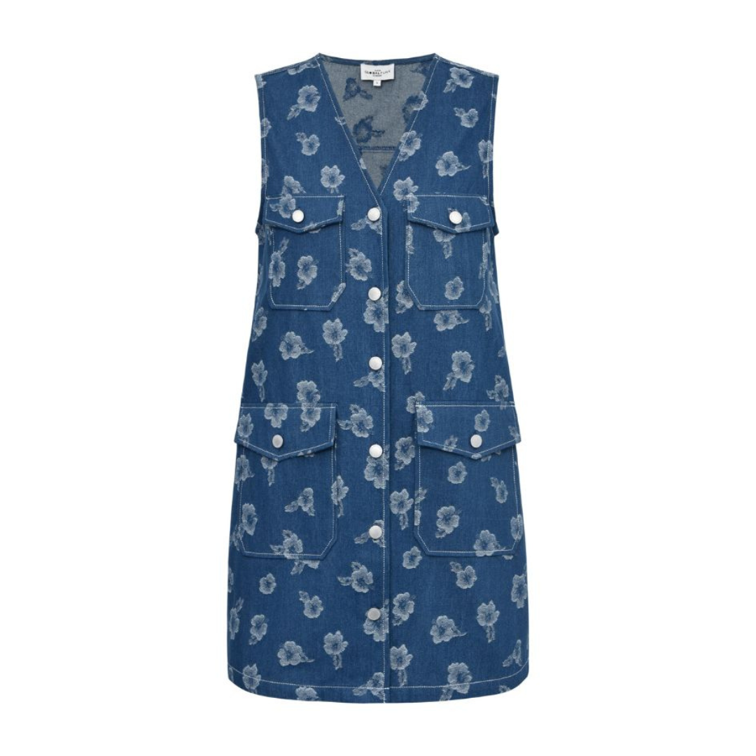 GLOBAL FUNK - KJOLE - CAILO 73428763 - BLUE DISTY FLOWER