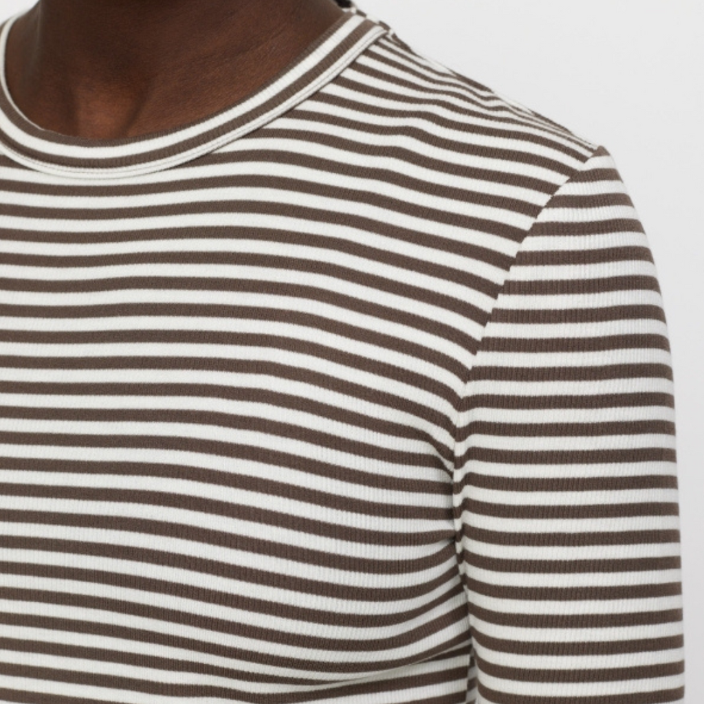 SOFT REBELS - BLUSE - FENJA SR124-303 - MOREL STRIPE