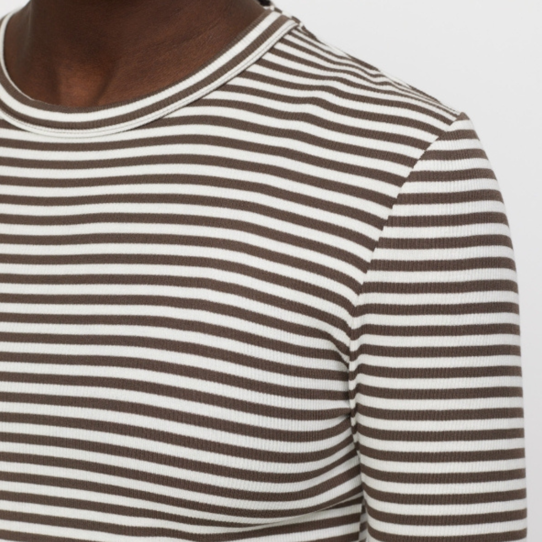 SOFT REBELS - BLUSE - FENJA SR124-303 - MOREL STRIPE
