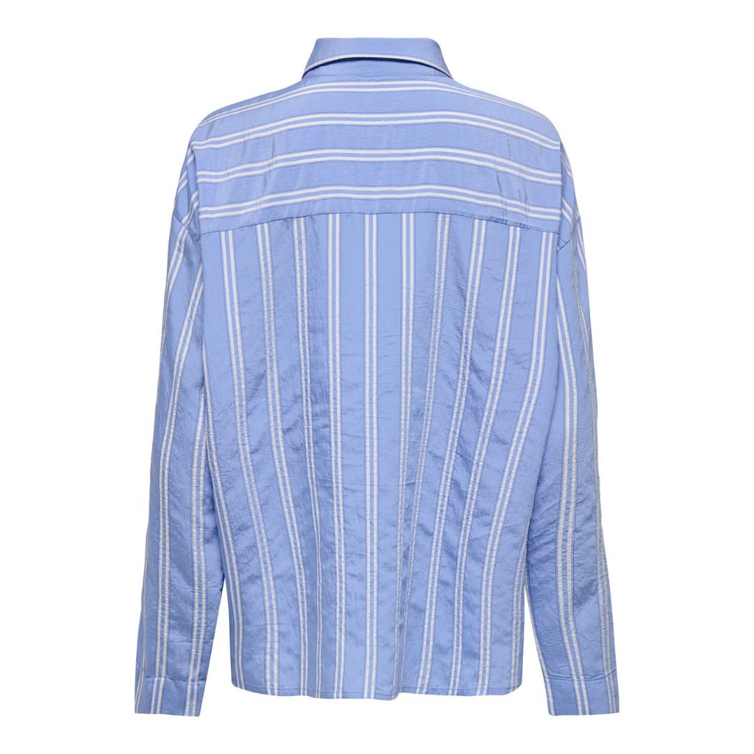 ONLY - SKJORTE - ESTHER SAGA BUTTON 15343217 - MOONLIGHT BLUE/CLOUD DANCER