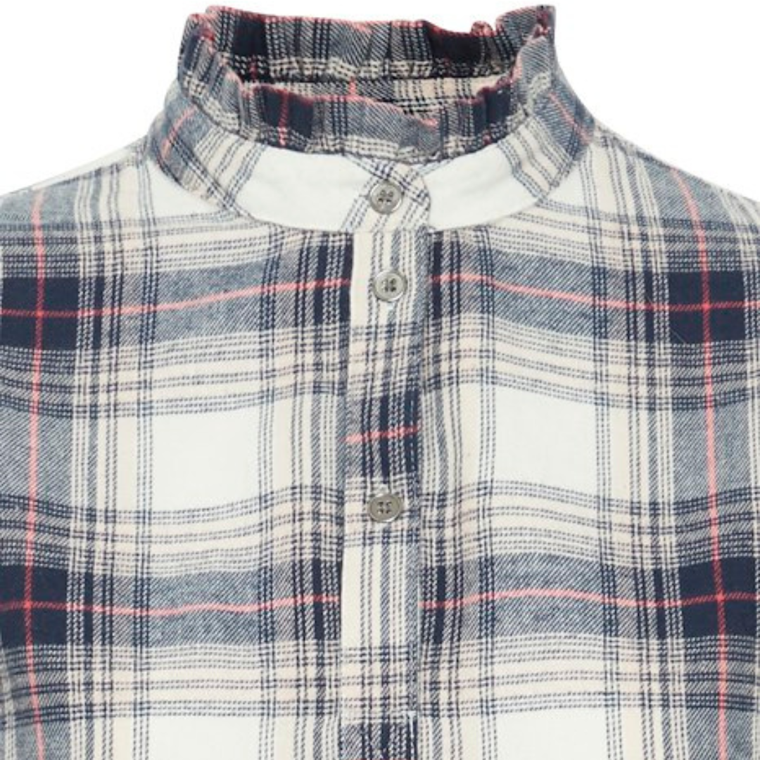 PULZ - BLUSE - EVIE 50208306 - ROSE CHECK