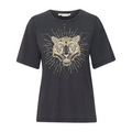 PULZ - T-SHIRT - ELONA TIGER 50208310 - BLACK BEAUTY