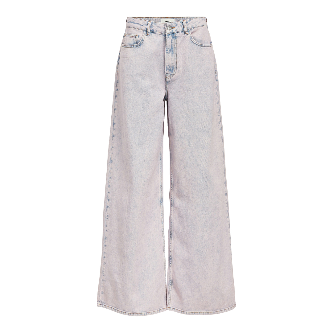 OBJECT - JEANS - GABRIELLE 23045662 - PINK FROSTING WASHED DENIM