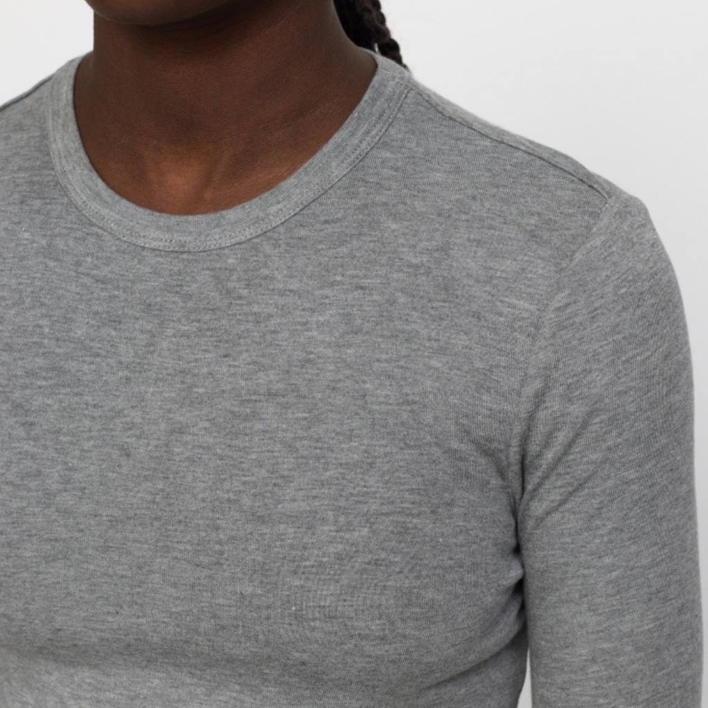 SOFT REBELS - BLUSE - ROMAN SR424-300 - MEDIUM GREY MELANGE