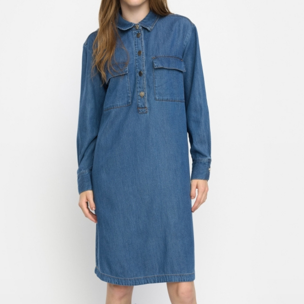 SOFT REBELS - KJOLE - ERIN SR524-800 - MEDIUM BLUE DENIM WASH