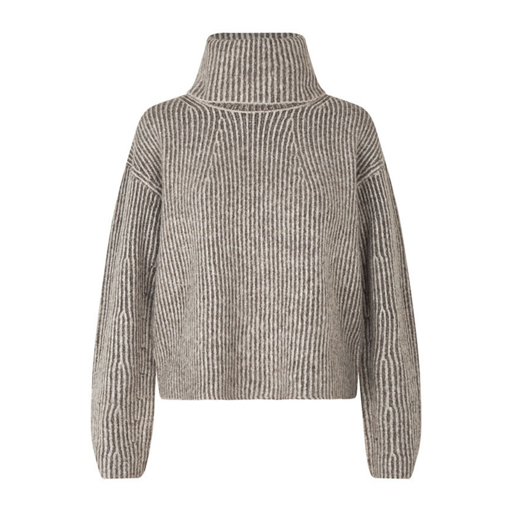 MBYM - STRIK - KEMINA HEVELYN 50529877 - TAUPE OAT STRIPE