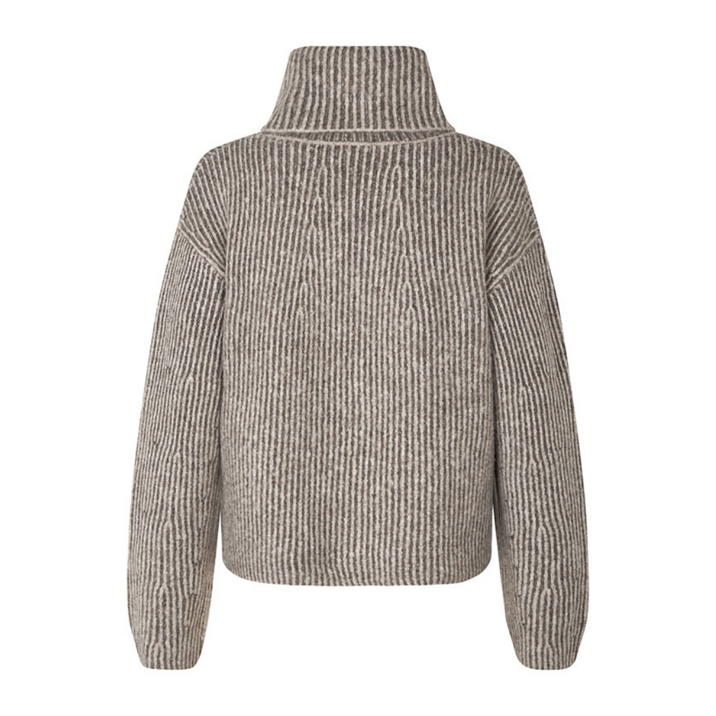 MBYM - STRIK - KEMINA HEVELYN 50529877 - TAUPE OAT STRIPE