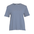 VILA - T-SHIRT - JADA 14086823 - EGGNOG STRIPES/MAZARINE BLUE