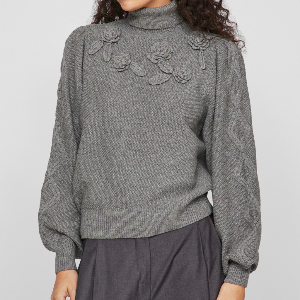 VILA ROUGE - STRIK - LENNON 14098480 - MEDIUM GREY MELANGE