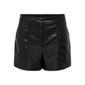 ONLY - FAUX LEATHER SHORTS - TRICIA 15287184 - SORT