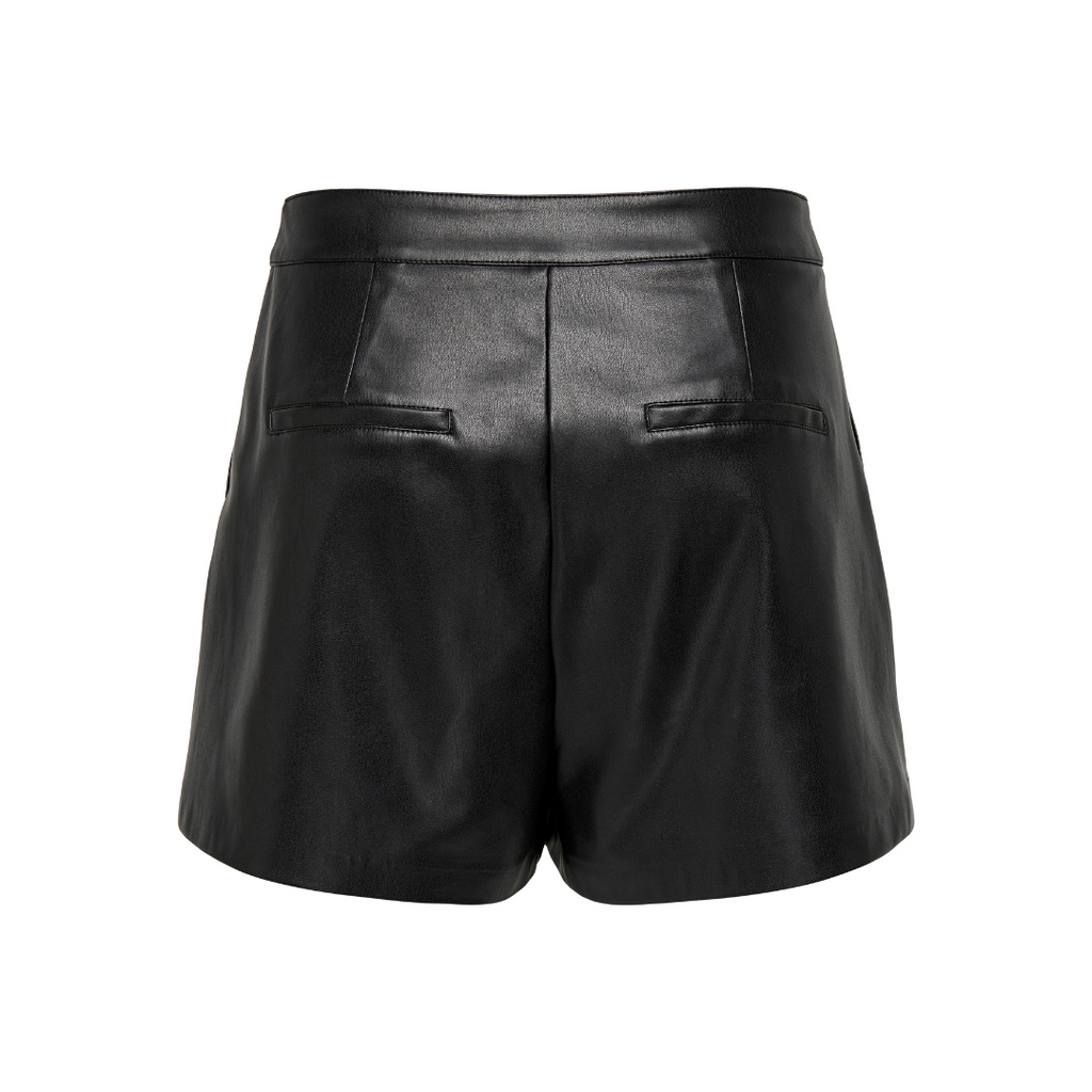 ONLY - FAUX LEATHER SHORTS - TRICIA 15287184 - SORT