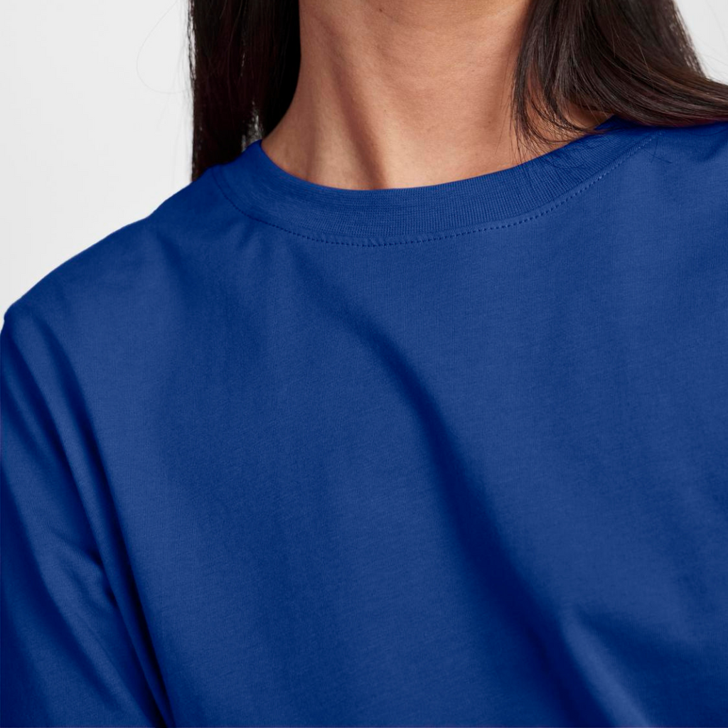 PIECES - T-SHIRT - RIA SOLID 17140802 - MAZARINE BLUE