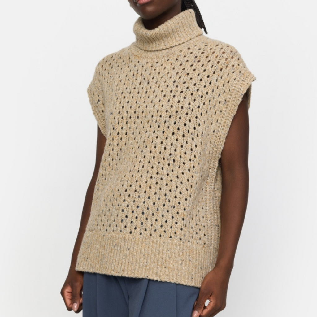 SOFT REBELS - VEST - SILA SR524-212 - TAOS TAUPE