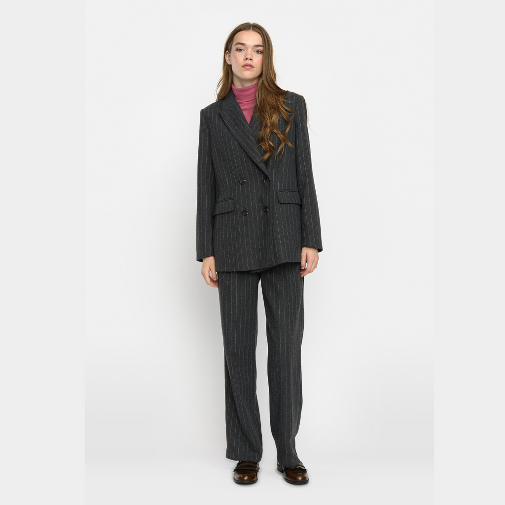 SOFT REBELS - BLAZER - EMERY SR624-717 - DARK GREY MELANGE