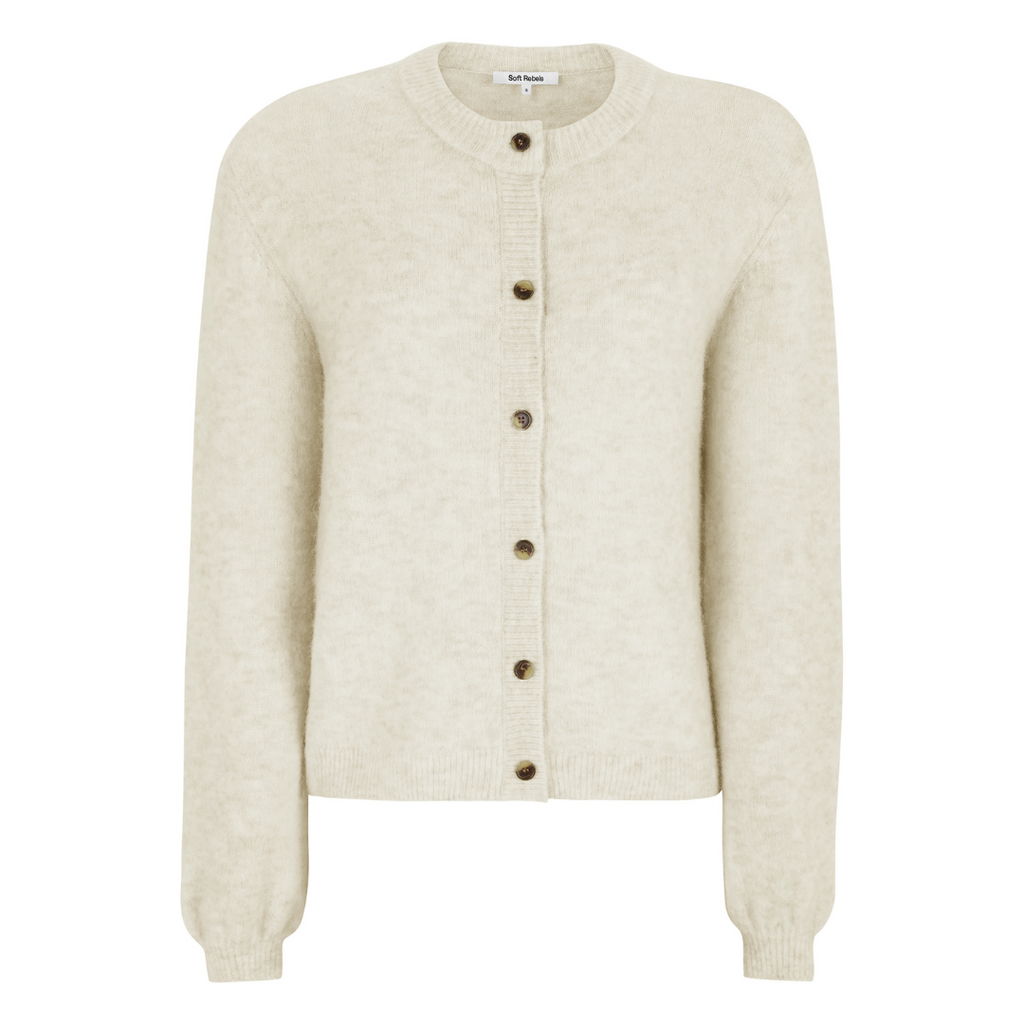 SOFT REBELS - CARDIGAN - ALLISON SRX2112-200 - ARCTIC WOLF