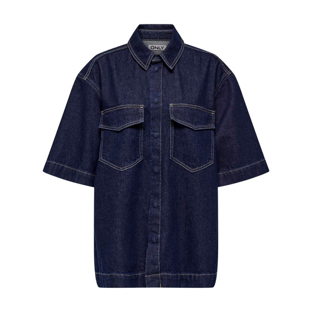 ONLY - SKJORTE - SOPHIE 15295757 - DARK BLUE DENIM