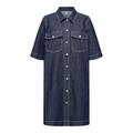 ONLY - DENIMKJOLE - BELLE 15347092 - DARK BLUE STRIPE