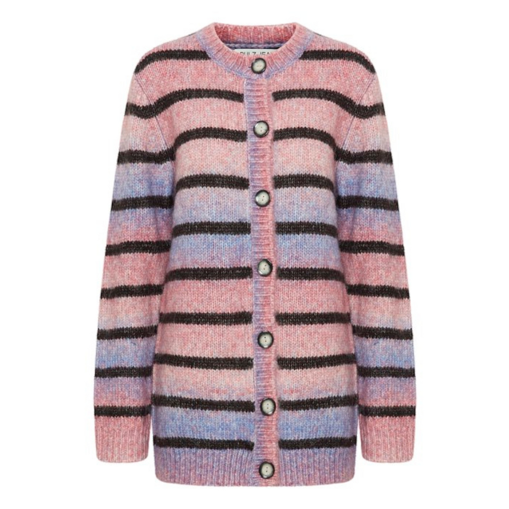 PULZ - CARDIGAN  - MARINA 50208185 - CALYPSO CORAL