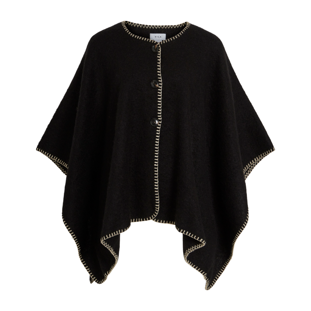 VILA - PONCHO - SANTEL 14099617 - SORT