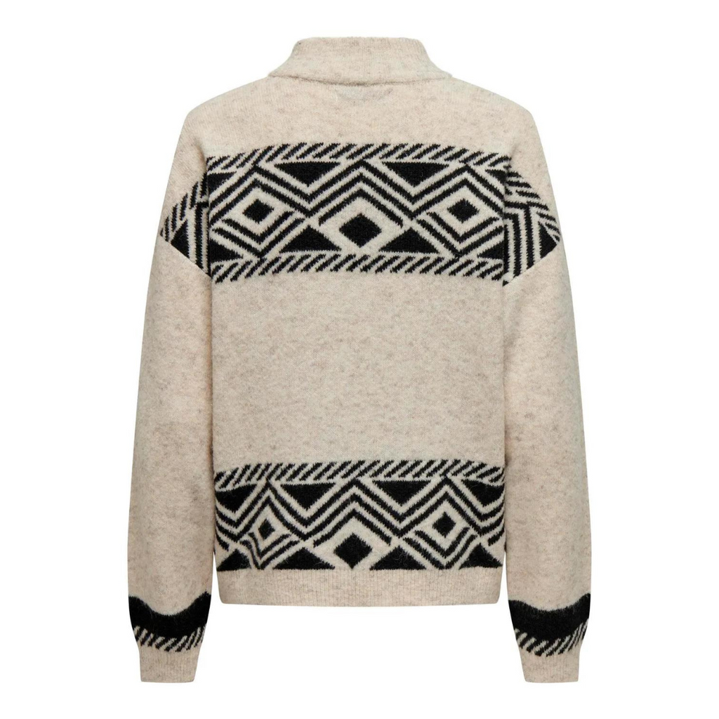 ONLY - STRIK - VICTORIA 15321179 - PUMICE STONE/BLACK JACQUARD
