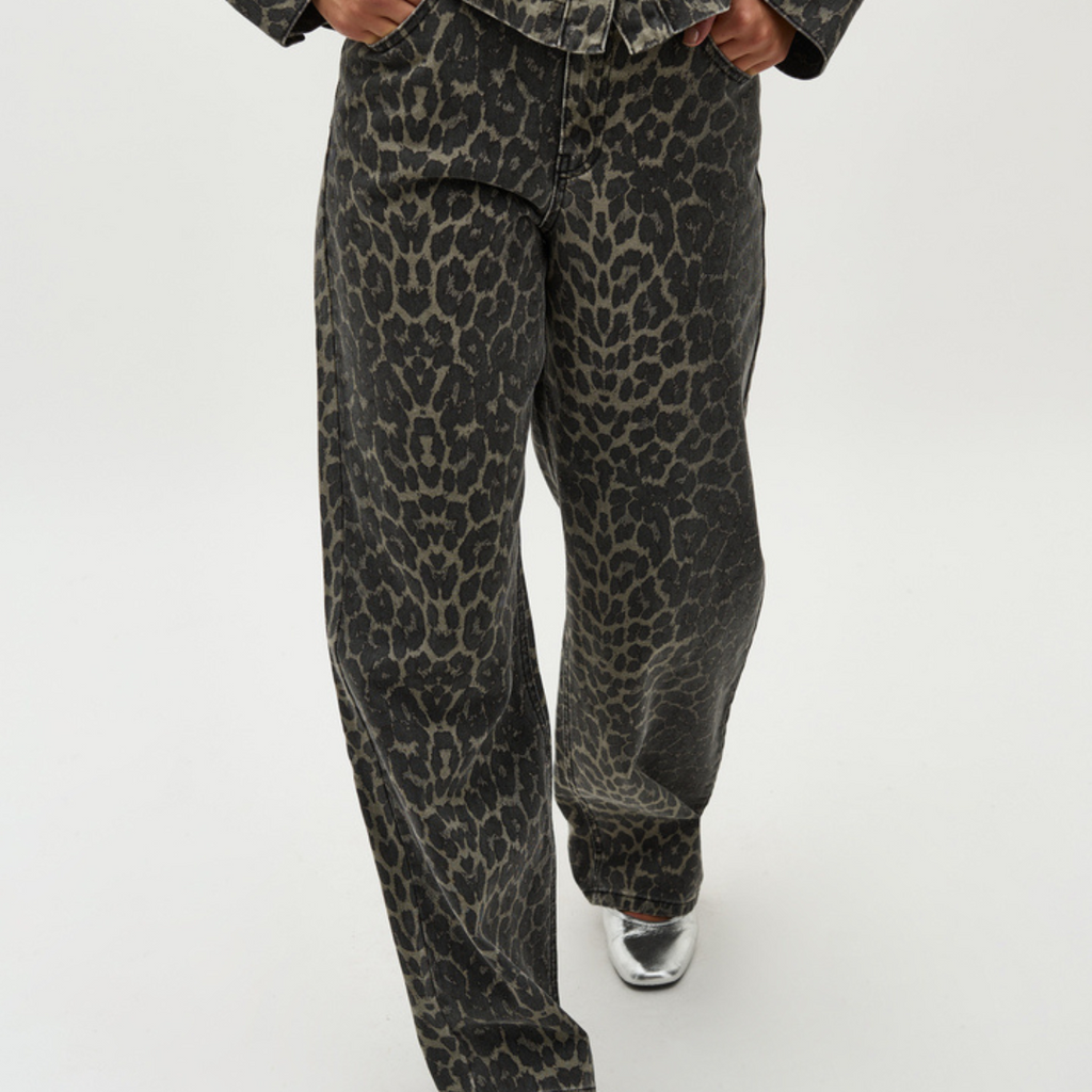 GLOBAL FUNK - JEANS - CADIAN 73249852 - DARK LEOPARD MIST