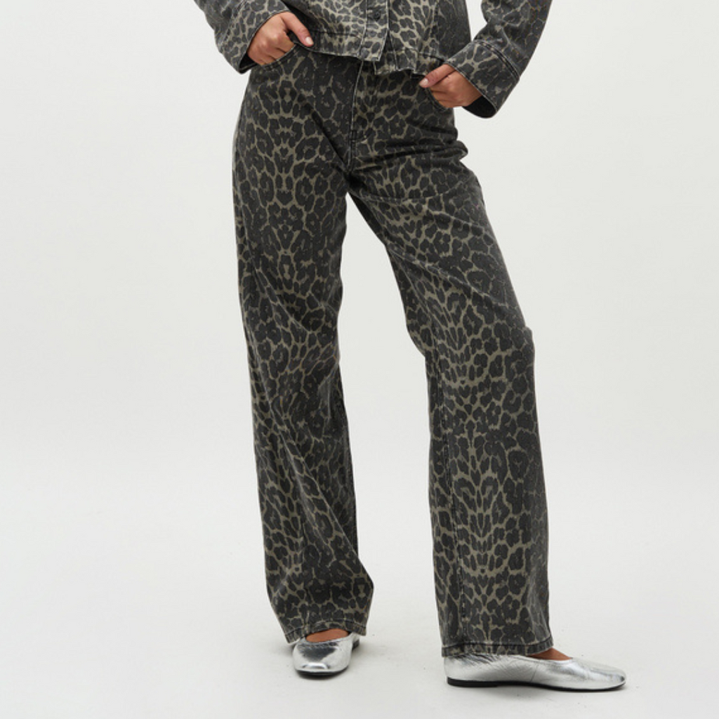 GLOBAL FUNK - JEANS - CADIAN 73249852 - DARK LEOPARD MIST